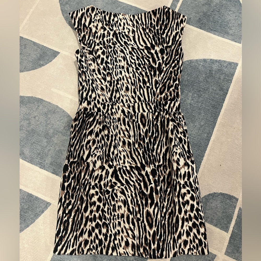 Warehouse animal print dress in size 6